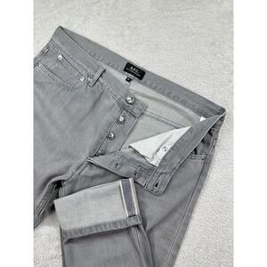 A.P.C. Gray Slim Straight Jeans